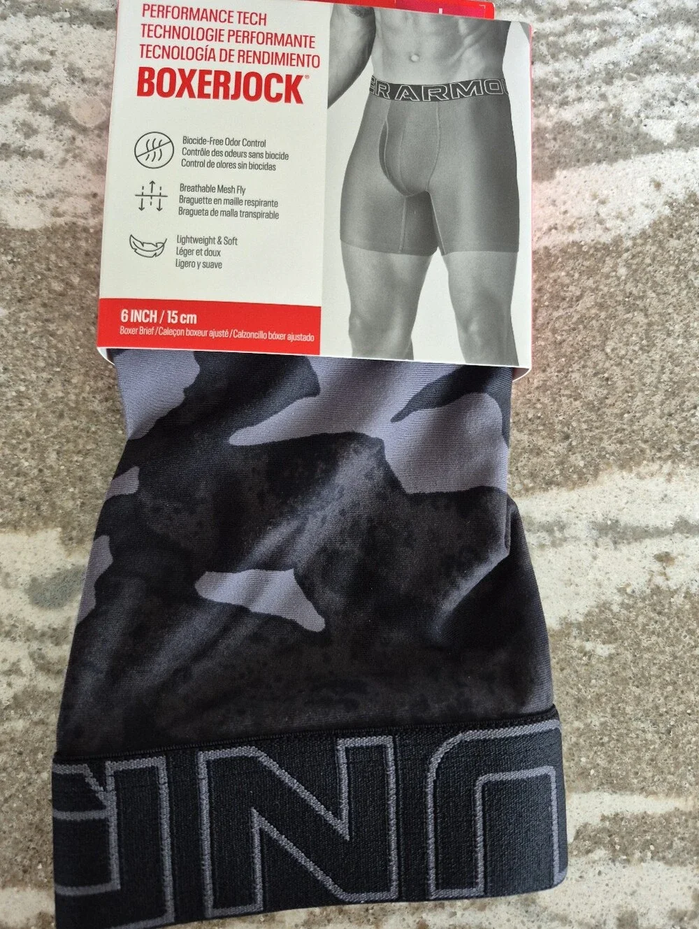 Under Armour Men's Performance Tech Boxer Jock Boxer Brief Underwear New